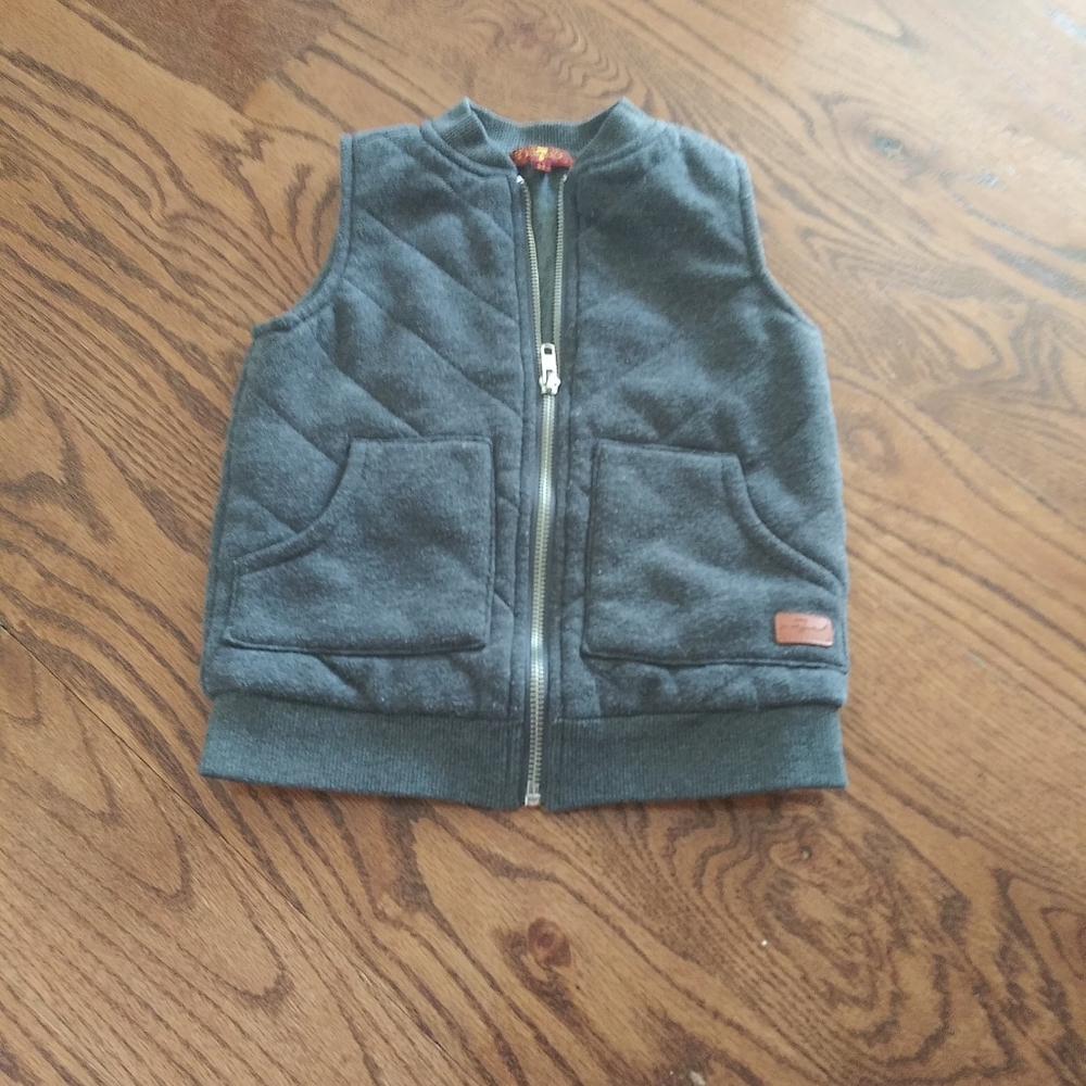 Boys 7 For All Mankind Zip Up Quilted Vest